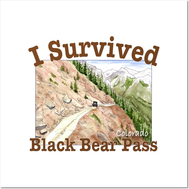 I Survived Black Bear Pass, Colorado Wall Art by MMcBuck